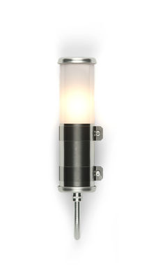 Illuminazione - Lampade da parete - Applique Bendz Satine - / H 30 cm - Satinato di SAMMODE STUDIO -  - Acciaio inossidabile, PMMA satinato
