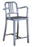 Chaise de bar Navy Outdoor / Accoudoirs - H 76 cm - Aluminium brossé - Emeco