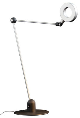 Martinelli Luce - Lampe de table L'amica en Métal, Aluminium - Couleur Gris - 115 x 43.8 x 43.8 cm -