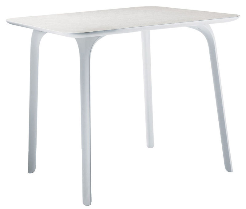 Outdoor - Gartentische - quadratischer Tisch First plastikmaterial weiß Quadratisch – für den Innen- und Außenbereich - Magis - Weiß - HPL-Laminat, Polypropylen