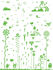 Mushroom Forest Green Sticker - Domestic