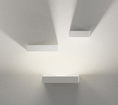 Luminaire - Appliques - Applique Set LED / Set 3 modules - Vibia - Blanc - Métal laqué, Polycarbonate