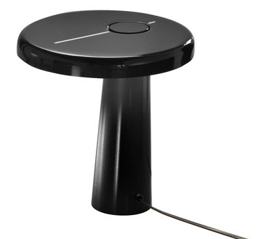 Martinelli Luce - Lampe de table Hoop en Métal, Aluminium laqué - Couleur Noir - 45.01 x 45.01 x 21 