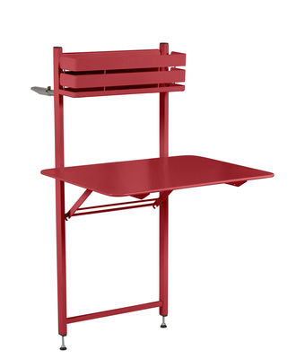 Fermob - Table pliante Bistro en Métal, Acier peint - Couleur Rouge - 80 x 54 x 74 cm - Made In Desi
