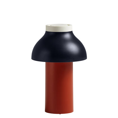 Lighting - Table Lamps - PC Portable Wireless lamp - / For outdoors - USB charging by Hay - Rust, midnight blue & off-white - ABS, Polypropylene