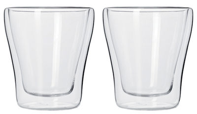 Tavola - Bicchieri  - Bicchiere Duo / Set da 2 bicchieri a doppia parete - Leonardo - Trasparente - Vetro