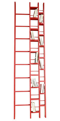 Möbel - Regale und Bücherregale - Hô Bücherregal B 64 cm - La Corbeille - rot - Lackierte Massiveiche