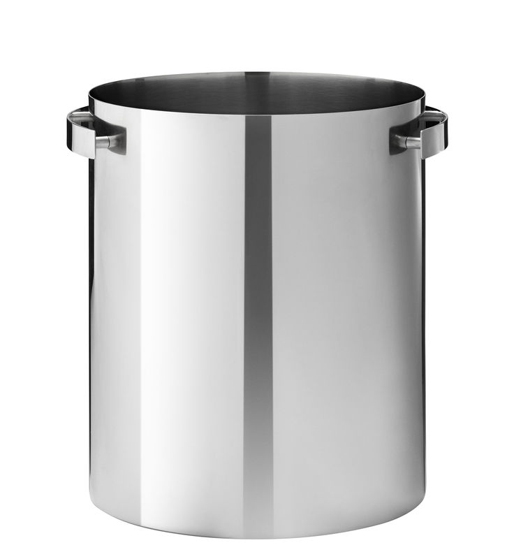 Tableware - Around wine - Cylinda-Line Champagne bucket metal Arne Jacobsen, 1967 - Stelton -  - Enamelled stainless steel