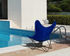 Fauteuil AA Butterfly OUTDOOR / Lin - Structure noire - AA-New Design