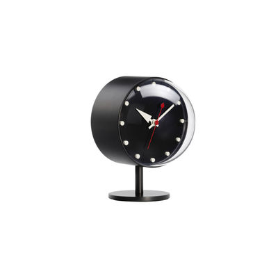 Vitra - Horloge à poser Nelson Clock en Métal, Verre acrylique - Couleur Noir - 10.5 x 22.89 x 14.9 
