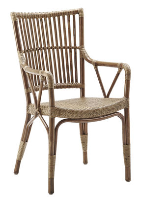 Furniture - Armchairs - Piano Armchair by Sika Design - Antique - Rattan