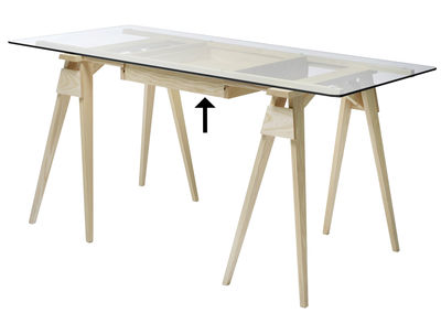 Furniture - Office Furniture - / Pour bureau Arco Drawer by Design House Stockholm - Ash - Ashwood