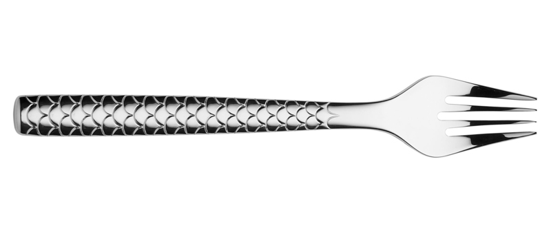 Tableware - Cutlery - Colombina Fish Fish fork metal - Alessi - Steel - Stainless steel