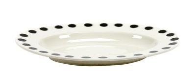 Tavola - Vassoi e piatti da portata - Piatto Pasta Pasta Medium - / Per la pasta - Porcellana - 42 x 29 cm di Serax - Nero & Bianco - Porcellana