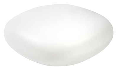 Arredamento - Tavolini  - Tavolino Chubby Low di Slide - Bianco - polietilene riciclabile