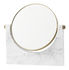 Pepe Marble Free standing mirrors - Marble & brass - 26 x 25 cm by Menu