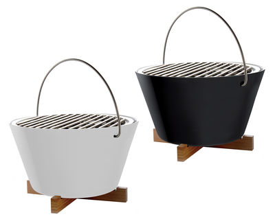Eva Movable charcoal barbecue - White | Made In Design UK