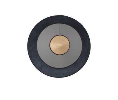Image of Applique Cymbal LED - / Small - Ø 34 cm - Tessuto di Forestier - Blu - Tessuto