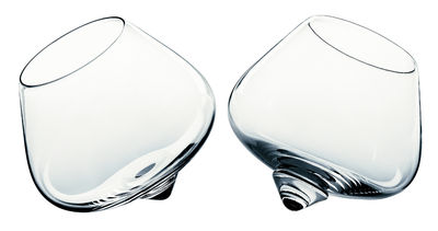 Tisch und Küche - Gläser - Cognac Glass Cognac Glas Set mit 2 schaukelnden Gläsern - Normann Copenhagen - Transparent - Glas