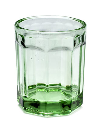 Tisch und Küche - Gläser - Fish & Fish Medium Glas / 22 cl - Serax - 22 cl / grün - Pressglas