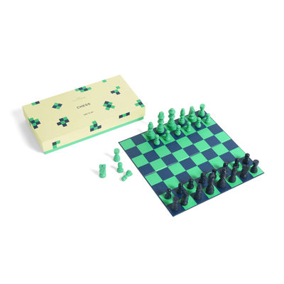 Hay - Jeu d'échecs Hay Play en Bois - Couleur Multicolore - 22.89 x 22.89 x 22.89 cm - Designer Clar