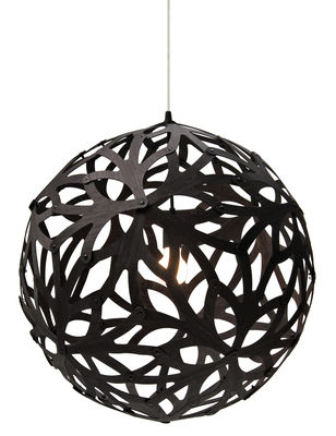 Lighting - Pendant Lighting - Floral Pendant - Ø 60 cm - Black by David Trubridge - Black - Bamboo