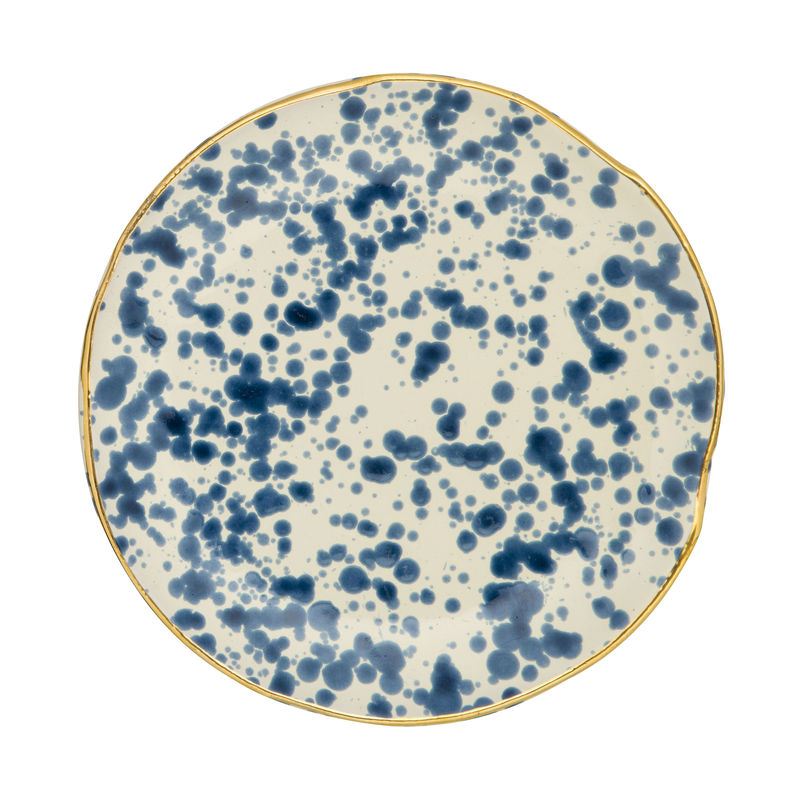 Tableware - Plates - Fasano Plate ceramic blue / Ø 20 cm - Bitossi Home - Blue - China