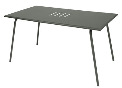 Outdoor - Garden Tables - Monceau Rectangular table - 146 x 80 cm - 6 people by Fermob - Rosemary - Painted steel