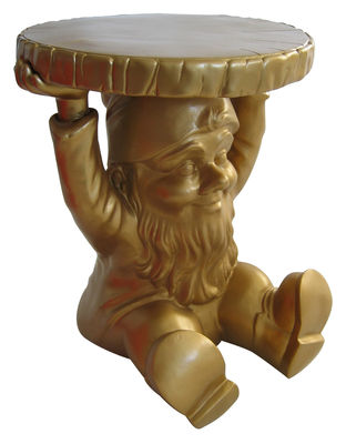 Image of Tavolino d'appoggio Gnome Attila di Kartell - Oro - Materiale plastico