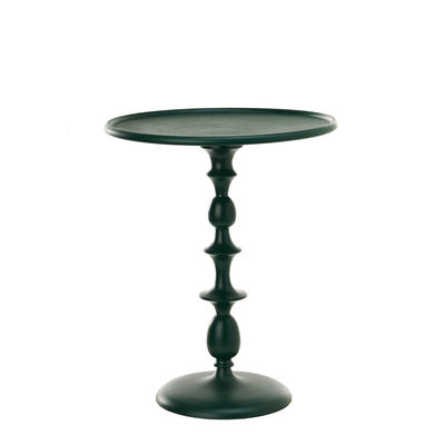 Furniture - Coffee Tables - Classic End table - / Ø 46 x H 55 cm - Cast aluminium by Pols Potten - Dark green - Lacquered cast aluminium