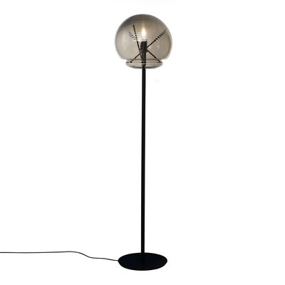 Lighting - Floor lamps - Vitruvio Floor lamp - / Blown glass - Ø 40 x H 177 cm by Artemide - Black & smoked grey - Blown glass, Metal