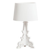 Lampe de table Bourgie / Version mate - H 68 à 78 cm - Kartell blanc en matière plastique