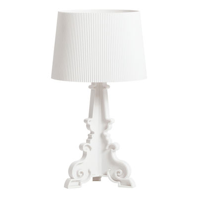 Lampe de table Bourgie plastique blanc / Version mate - H 68 à 78 cm - Kartell