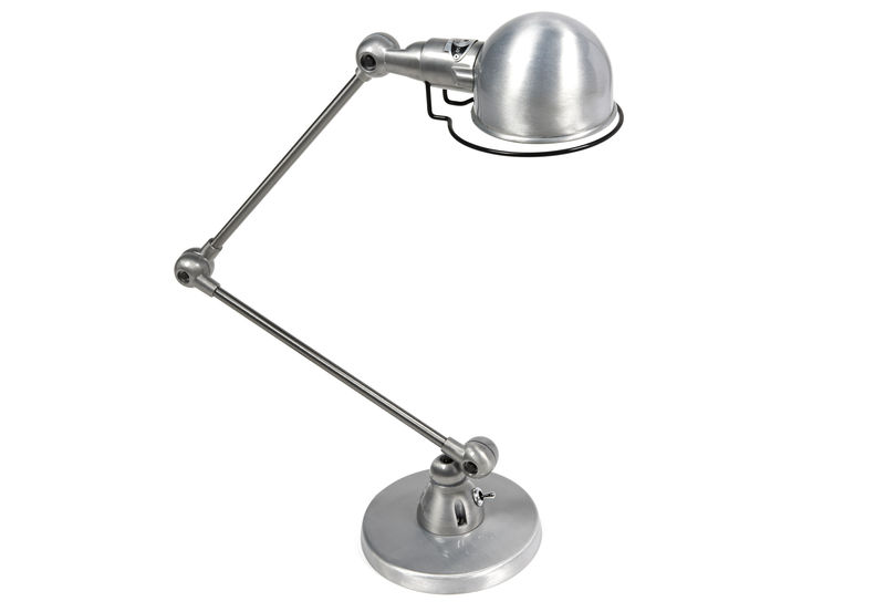 Décoration - Pour les enfants - Lampe de table Signal métal / 2 bras - H max 60 cm - Jieldé - Inox brossé - Acier inoxydable brossé