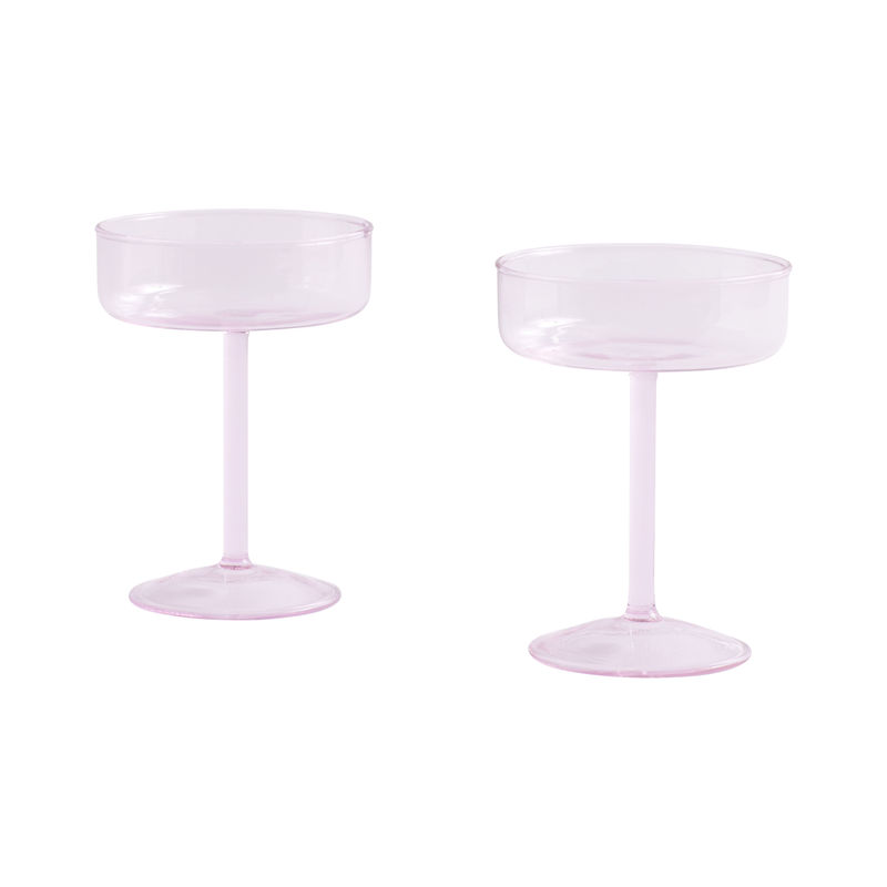 Tisch und Küche - Gläser - Sektgläser Tint glas rosa / 2er-Set - Hay - Rosa - Borosilikatglas