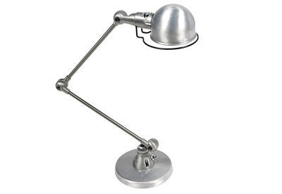 Lighting - Table Lamps - Signal Table lamp - 2 arms - H max 60 cm by Jieldé - Brushed stainless steel - Brushed stainless steel