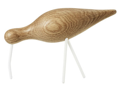 Interni - Oggetti déco - Decorazione Uccello Shorebird L / L 22 x H 14 cm - Normann Copenhagen - Quercia / Bianco - Rovere massello