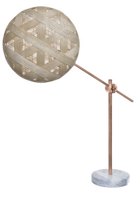 Forestier - Lampe de table Chanpen en Tissu, Métal - Couleur Beige - 200 x 59.44 x 3 cm - Designer A