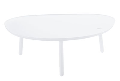 Mobilier - Tables basses - Table basse Ninfea H 35 cm - Zanotta - Blanc mat - Matière plastique