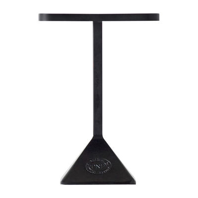 Outdoor - Tavoli  - Tavolo rettangolare TNP - / 70 x 50 cm di Kristalia - 70 x 50 cm - Struttura nera / Piano nero - Acciaio laccato, Acciaio verniciato, Ghisa