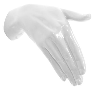 Arredamento - Appendiabiti  - Appendiabiti Hand Job - SHAKE di Thelermont Hupton - Bianco - Resina laccata