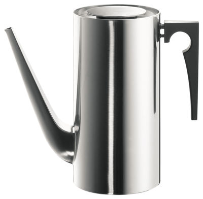 Tableware - Tea & Coffee Accessories - Cylinda Line Coffee pot by Stelton - Satin polished steel - 1,5 L - Polished stainless steel