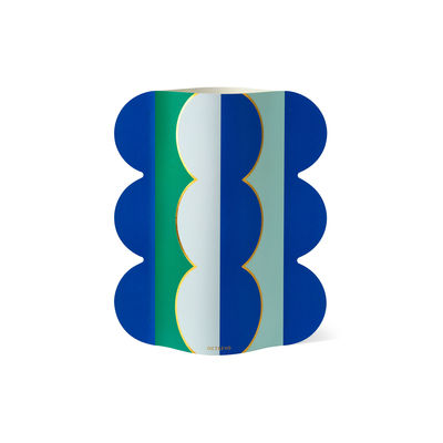 Image of Copri vaso Riviera Wave - / Carta impermeabile - 21,5 x H 29 cm di Octaevo - Multicolore - Carta