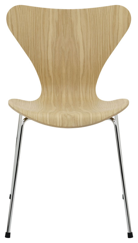 Furniture - Chairs - Série 7 Stacking chair natural wood Natural wood - Fritz Hansen - Oak - Steel, Varnished oak plywood