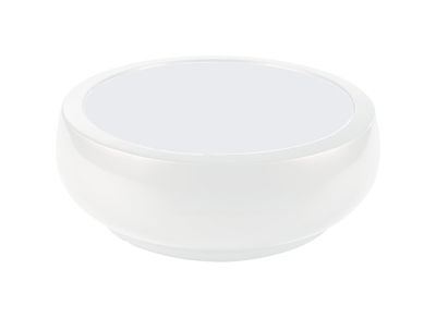 Furniture - Coffee Tables - Chubby Coffee table - Luminous low table by Slide - White - Glass, Recyclable polyethylene