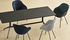 Poltrona imbottita About a chair AAC127 Soft Duo - / Schienale alto - Pelle & Tessuto Trapuntato - Gambe Metallo di Hay