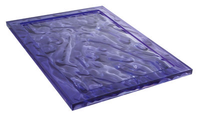 Tableware - Trays and serving dishes - Dune Small Tray - 46 x 32 cm by Kartell - Fuchsia - Technopolymer