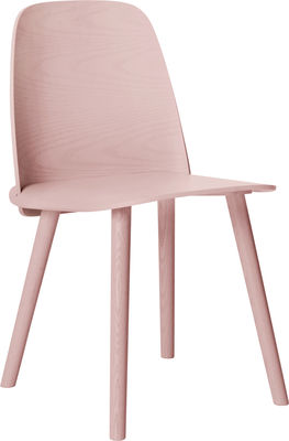 Furniture - Chairs - Nerd Chair - Wood by Muuto - Pink - Ashwood