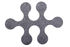 Molécules Rug - 6 pieces in a single colour grey by La Corbeille