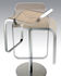 Lem Adjustable bar stool - Pivoting wood seat by Lapalma
